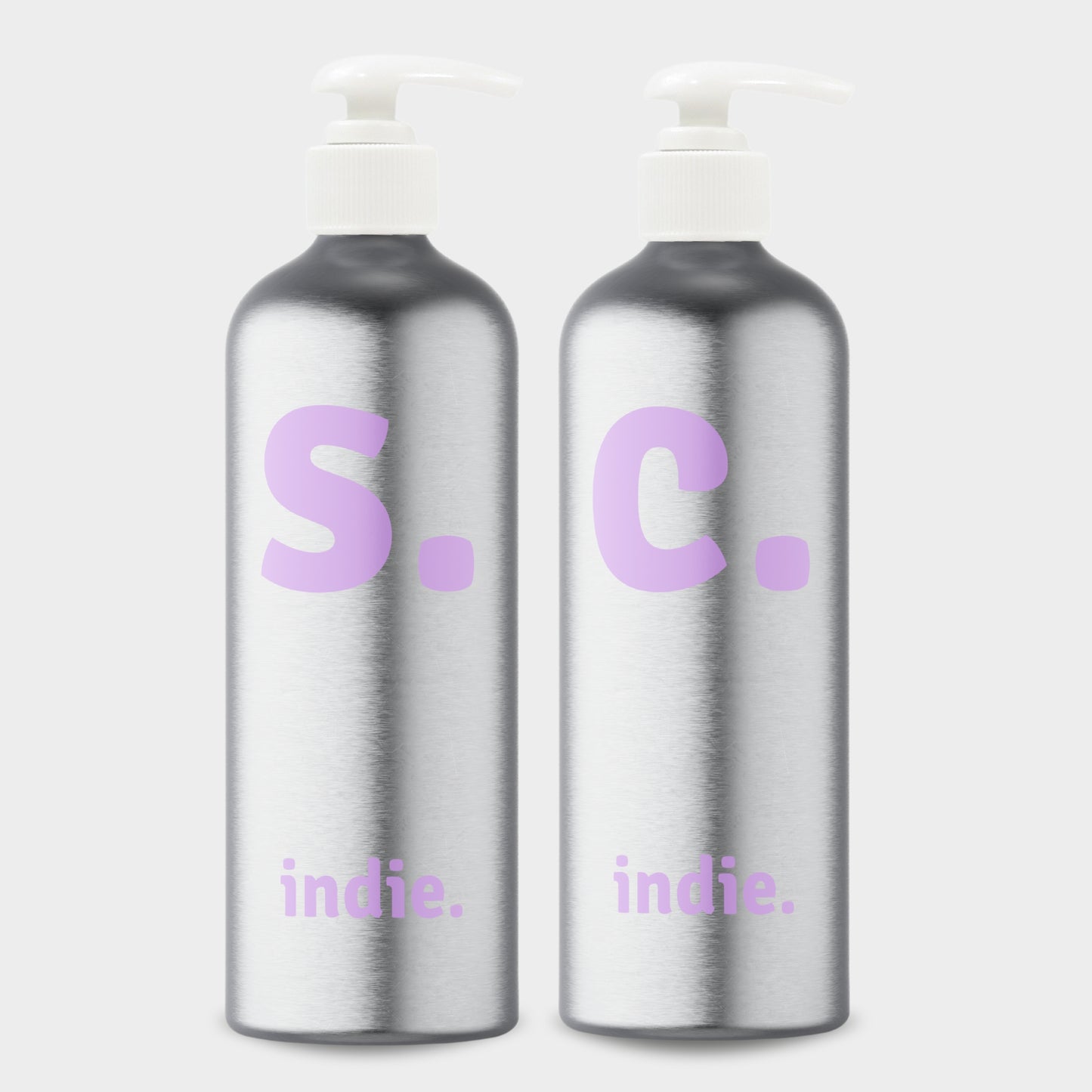 Refillable Shampoo & Conditioner Bottle Duo