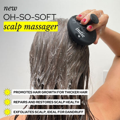 The Oh-So-Soft Scalp Massager - Black