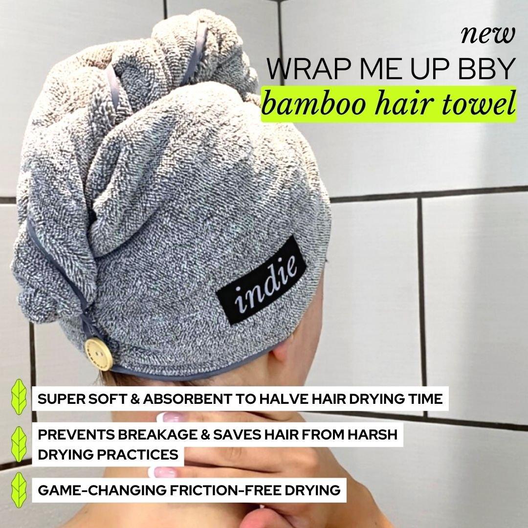 Wrap Me Up Bby Bamboo Hair Towel - indie.